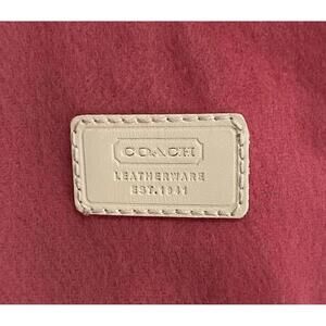 Coach Pink Lambswool and Cashmere Scarf